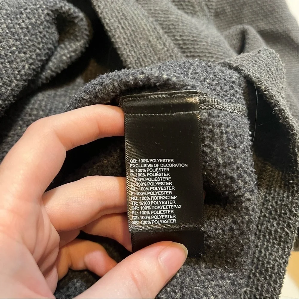 North Face Cap Rock Textured Half Zip Pullover Size XL Gray Sweatshirt.